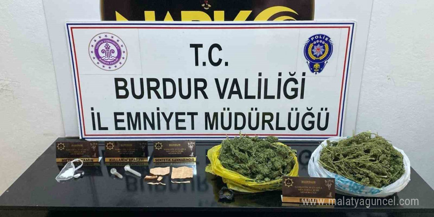 Burdur’da uyuşturucudan 2 tutuklama