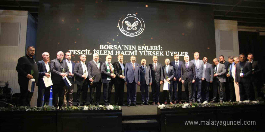 Bursa Ticaret Borsası 100. yıl ödül töreni düzenledi