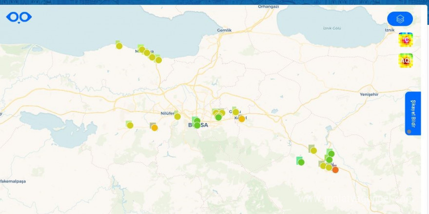 Bursa’nın hava kalitesi anlık takip edilebiliyor