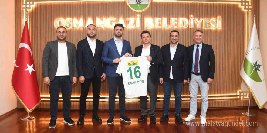 Bursaspor Yönetiminden Başkan Aydın’a ziyaret