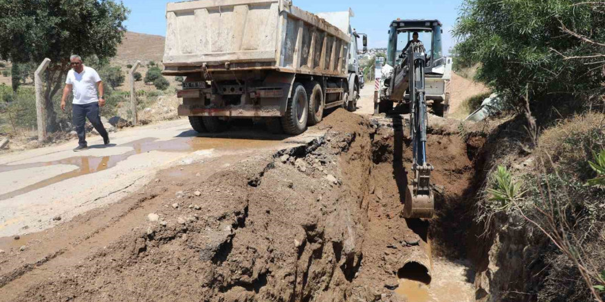 Büyükşehir, Bodrum’un içme suyu hatlarını değiştiriyor