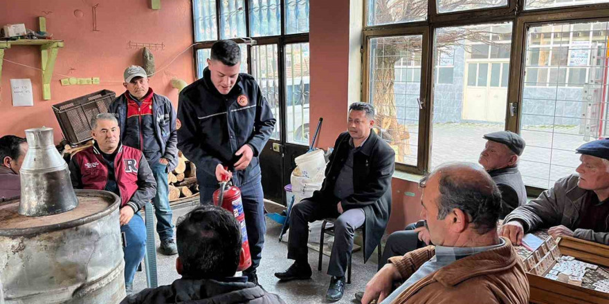 Büyükşehir’den kırsal mahallelerde yangın eğitimi