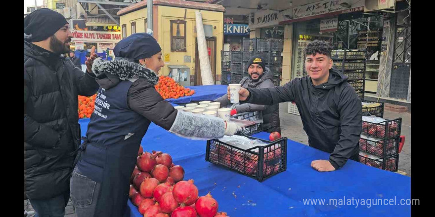 Büyükşehirden Nazilli’de sıcak çorba ikramı