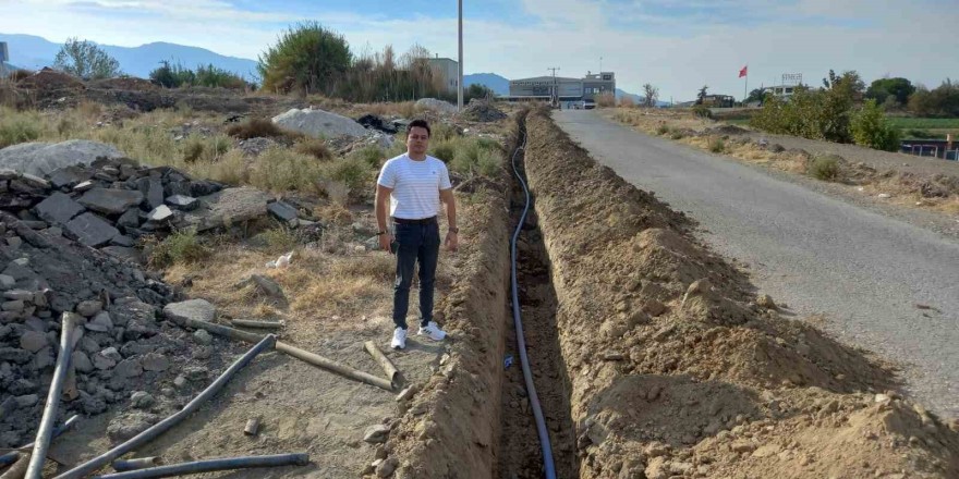 Caferbey’in içme suyu hattı yenileniyor