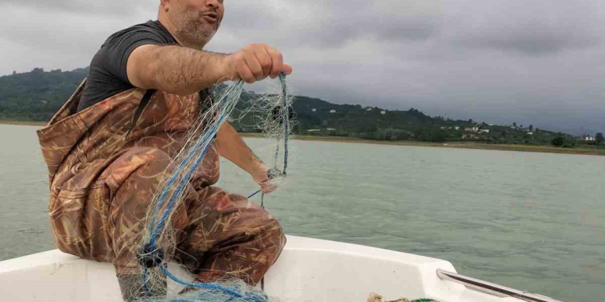 Çakmak Barajı’nda bulunan ağlara el konuldu