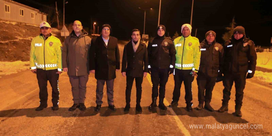 Çameli protokolü yeni yıla görev başında giren personeli yalnız bırakmadı