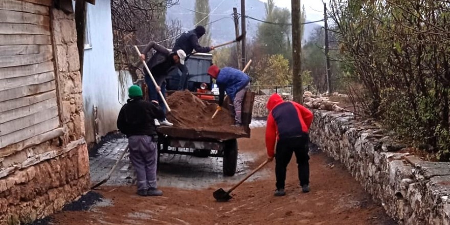 Çameli’nde üst yapı çalışmaları aralıksız devam ediyor