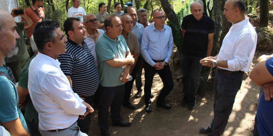 Çan Kent Konseyi İnkaya Mağarası’nda Devam Eden Kazı Çalışmalarını İnceledi