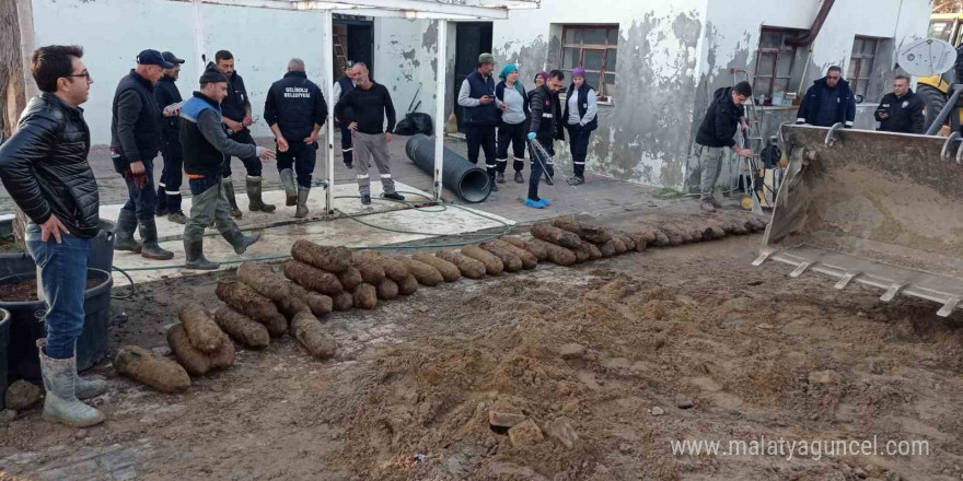 Çanakkale Savaşları’na ait olduğu değerlendirilen patlamamış 50 top mermisi uzman ekipler tarafından incelenecek