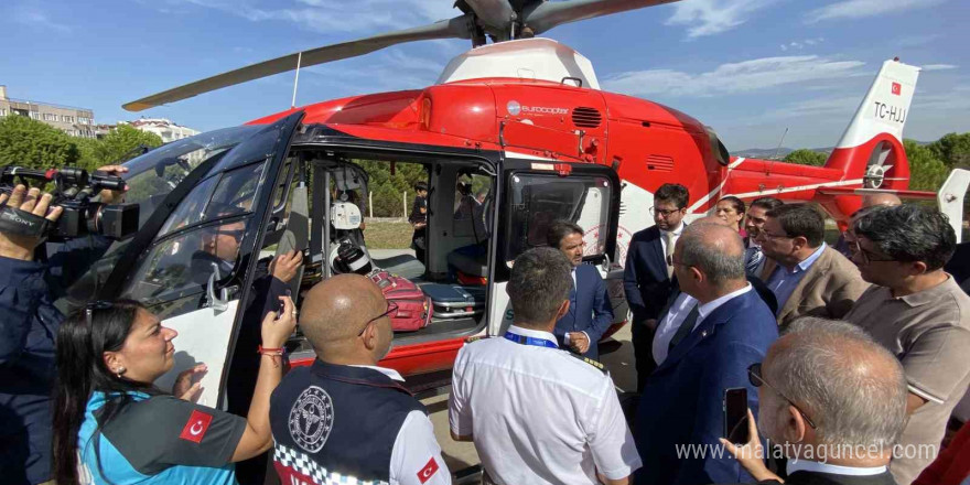 Çanakkale’de ambulans helikopter göreve başladı