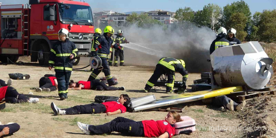 Çanakkale’de uçak kazası tatbikatı