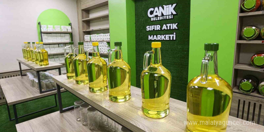 Canik Belediyesi’nden sıfır atık marketi: Atığı getir, alışverişi yap