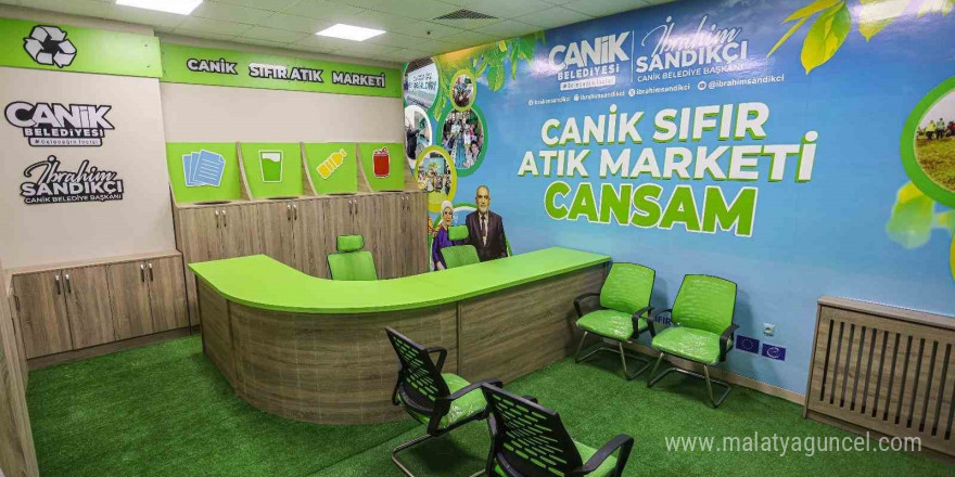 Canik Belediyesi’nden sıfır atık marketi: Atığı getir, alışverişi yap