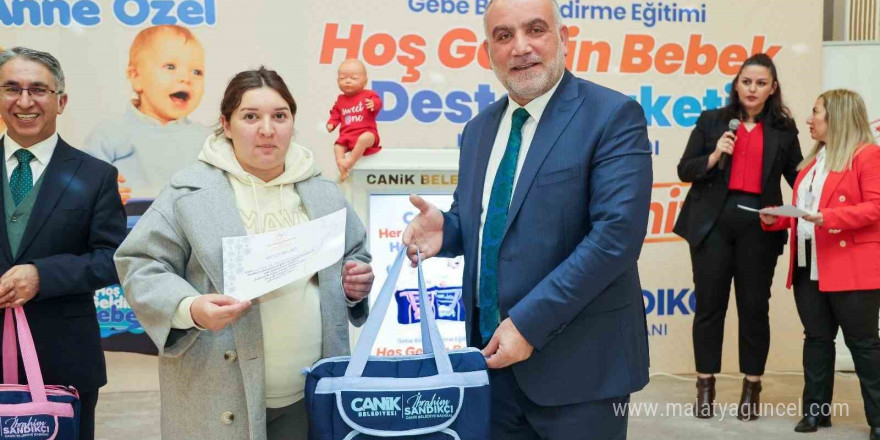 Canik’te anne adaylarına ‘Bebek Destek Paketi’