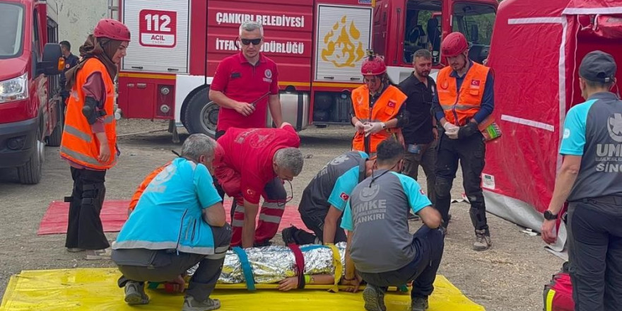 Çankırı’da 82 gönüllü UMKE personeli 7 gün 24 saat görev için hazır bekliyor