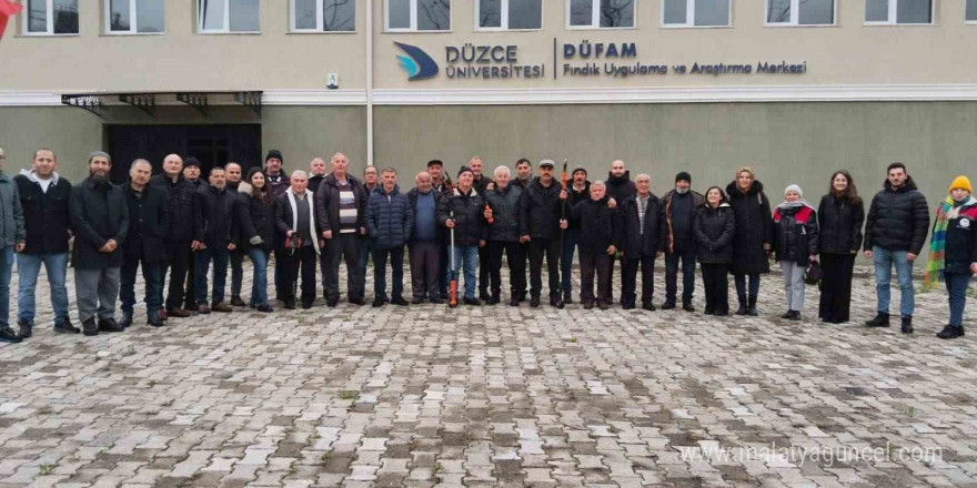 Çaycumalı fındık üreticilerine Düzce’de teknik gezi