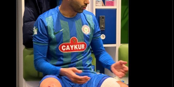 Çaykur Rizespor, Rachid Ghezzal’ın darbe alan ayağının fotoğrafını paylaştı