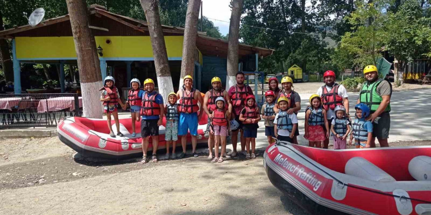 Çekilişi kazandılar rafting yaptılar