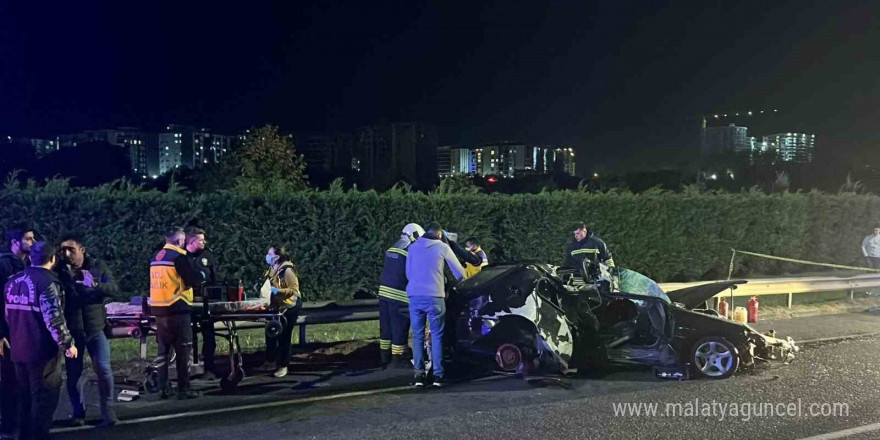 Çerkezköy-Kapaklı yolunda feci kaza: 1 ölü, 1 yaralı