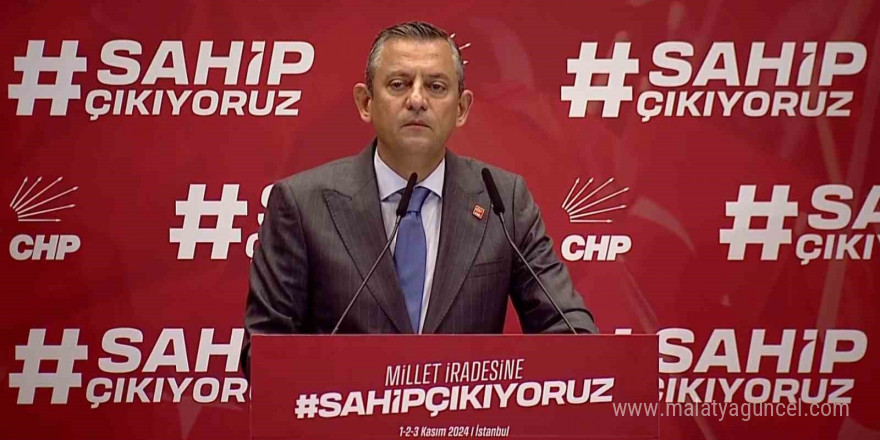 CHP Genel Başkanı Özgür Özel, partisinin grup değerlendirme toplantısına katıldı