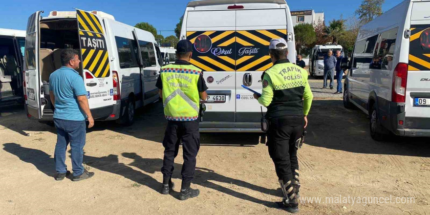 Çine’de okul servis araçları denetlendi