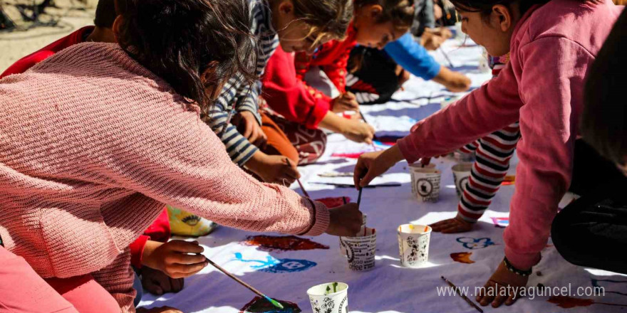 Çocuklar sanatla buluşturuldu