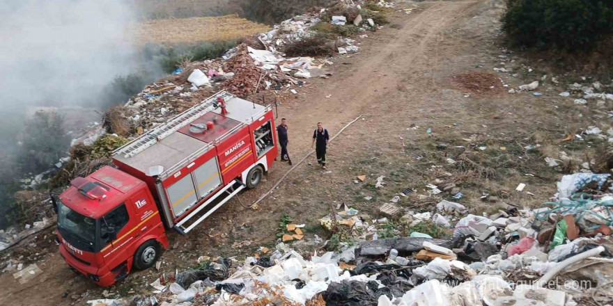 Çöplükte çıkan yangın söndürüldü