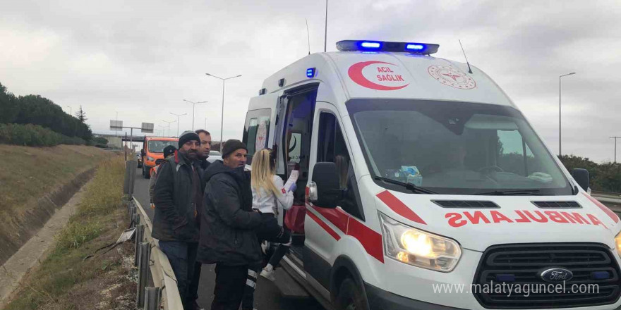 Çorlu’da trafik kazası: 2 yaralı