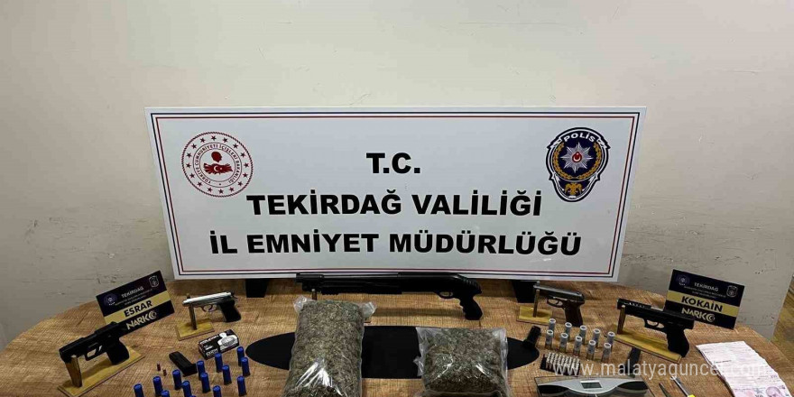 Çorlu’da uyuşturucu ve kaçakçılık operasyonuna 2 tutuklama