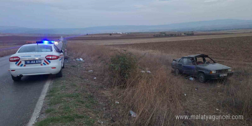 Çorum’da otomobil devrildi: 1 ölü, 5 yaralı