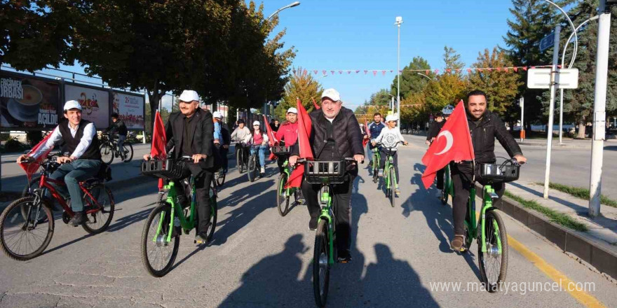 Çorum’da pedallar Cumhuriyet Bayramı için çevrildi