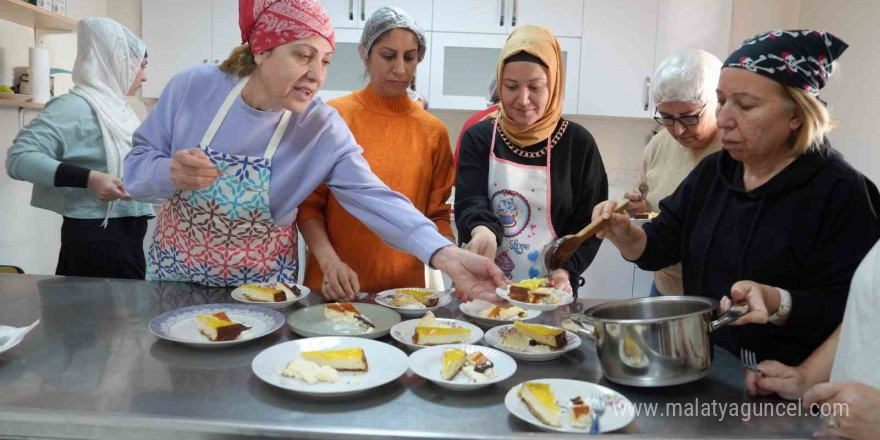 Çukurova Belediyesi’nin çikolata ve pasta yapma kursuna yoğun ilgi