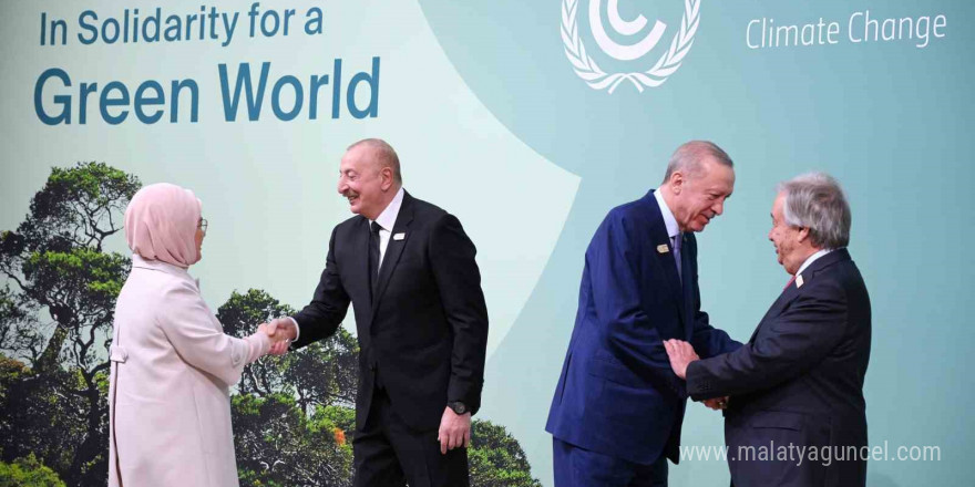 Cumhurbaşkanı Erdoğan, COP29 alanına geldi