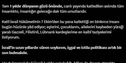 Cumhurbaşkanı Erdoğan: 'İsrail bu soykırımın bedelini er ya da geç ödeyecek'