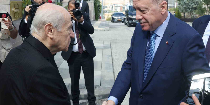 Cumhurbaşkanı Erdoğan,  MHP Lideri Bahçeli  ile bir araya geldi