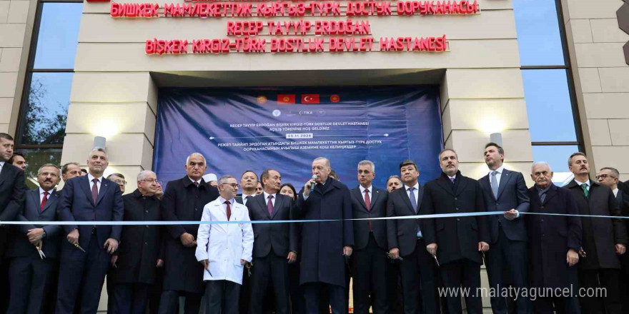 Cumhurbaşkanı Erdoğan, Recep Tayyip Erdoğan Bişkek Kırgız-Türk Dostluk Devlet Hastanesi’nin açılışını gerçekleştirdi