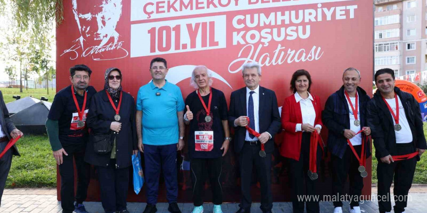 Cumhuriyetin 101. yılı için koştular