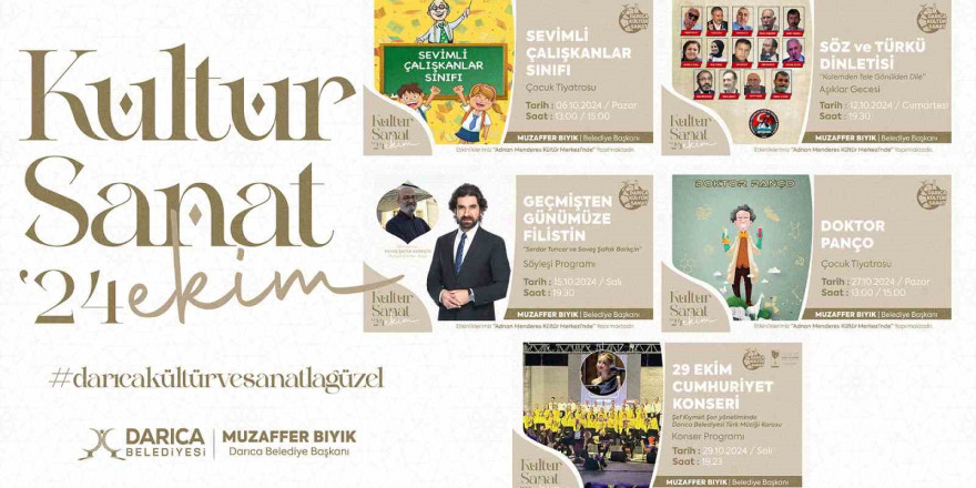 Darıca Belediyesi kültür sanat sezonu başlıyor