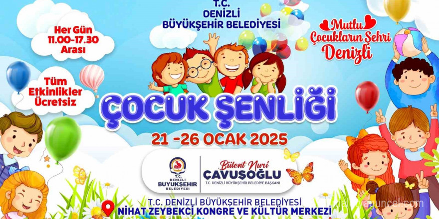 Denizli Büyükşehirden çocuklara şenlik müjdesi