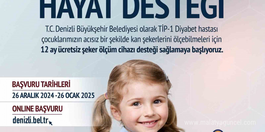 Denizli Büyükşehirden diyabetli çocuklara cihaz desteği