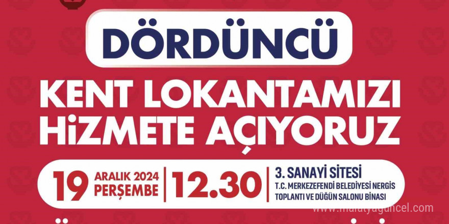 Denizli Büyükşehrin dördüncü kent lokantası hizmete açılıyor