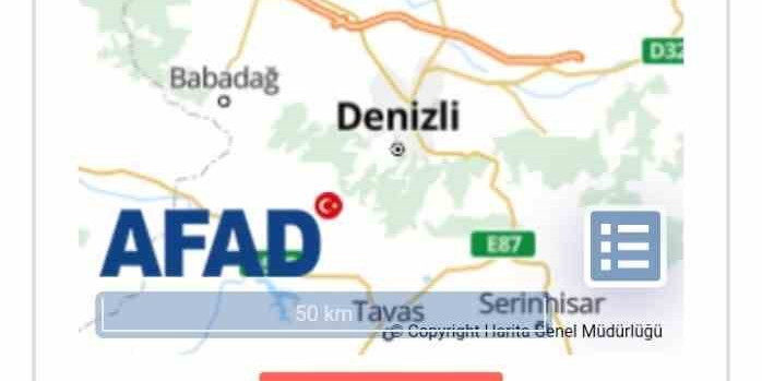 Denizli’de 4.0 şiddetinde deprem meydana geldi