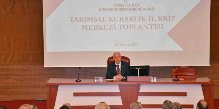 Denizli’de giderek artan kuraklık tehlikesi masaya yatırıldı