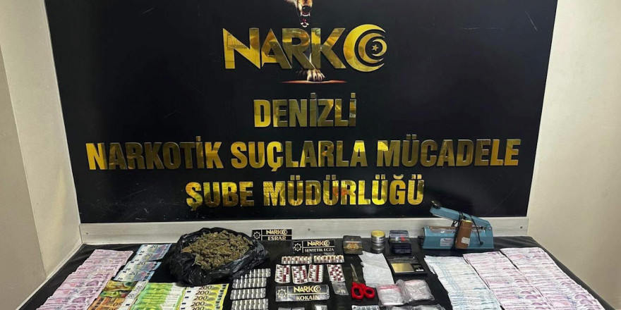 Denizli’de uyuşturucu tacirlerine operasyon