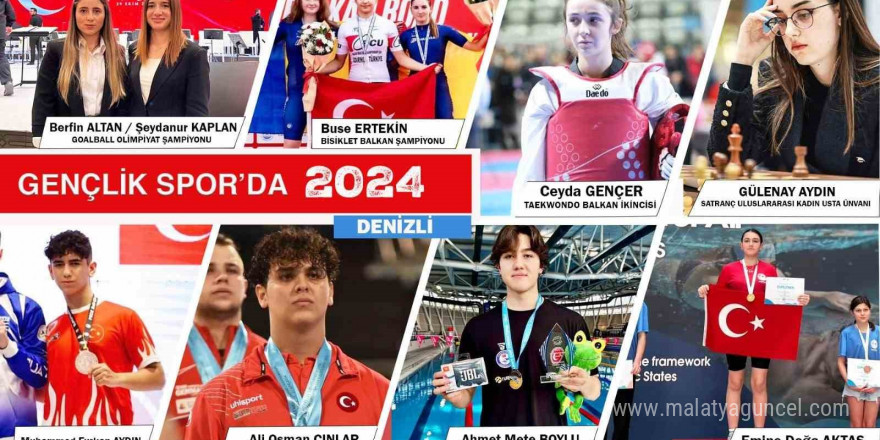 Denizlili sporcular 2024 yılında farkını ortaya koydu