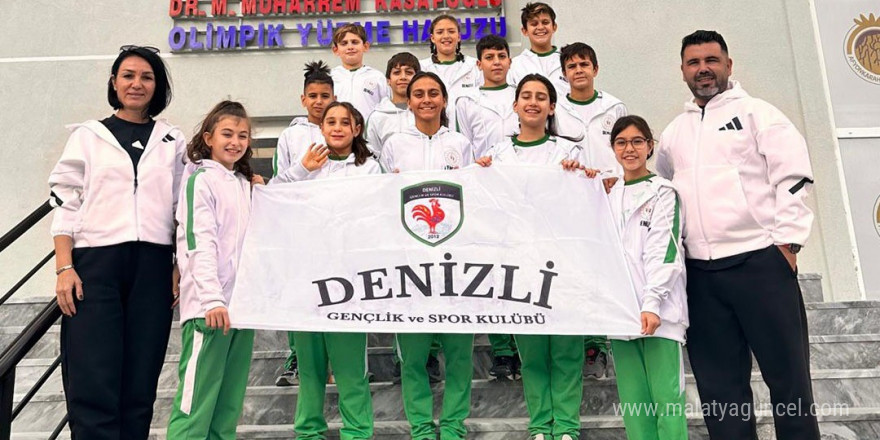 Denizlili yüzücüler Afyon’dan zaferle döndü