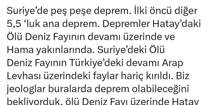 Deprem uzmanı Naci Görür’den 'endişe etmeyin' açıklaması