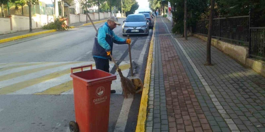 Derince’de hummalı temizlik