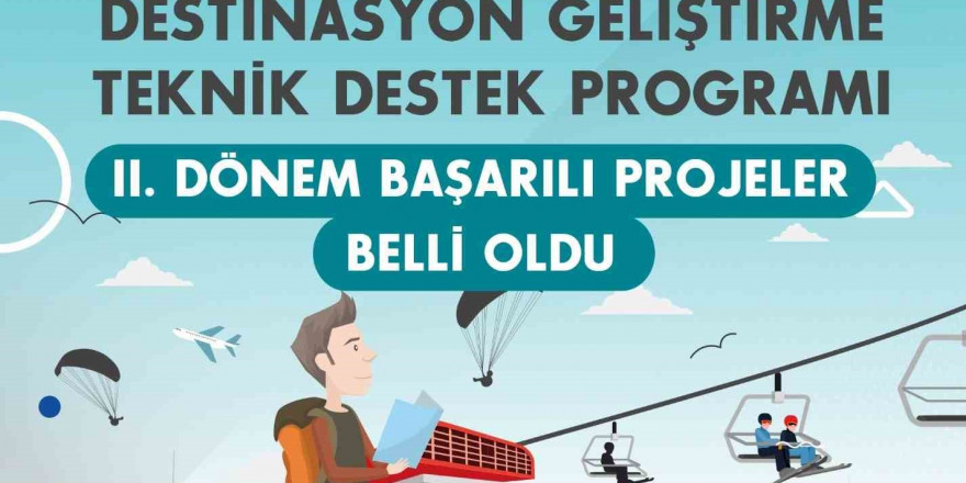 Destinasyon Geliştirme Teknik Destek Programı ile 5 proje desteklenecek