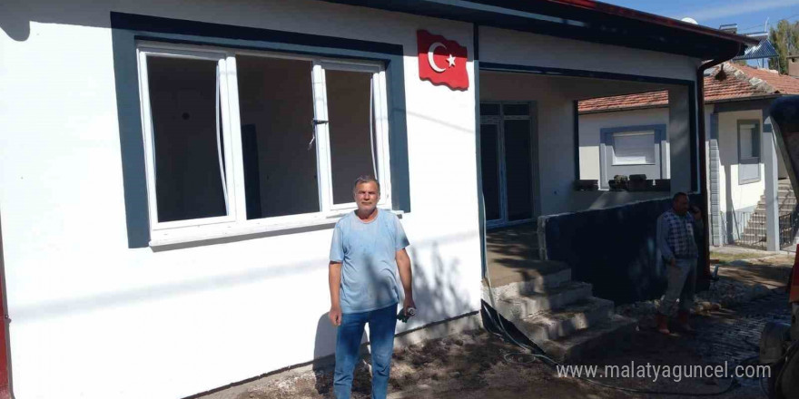 Develi’de ağır hasarlı evin yerinde dönüşümü sağlandı